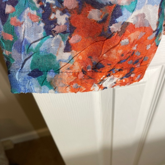 Ruby Rd Sheer Lace Floral Blouse size 18 Boho Hippie Vintage Y2K Artistic - Picture 5 of 13